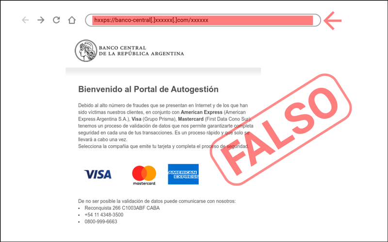 Banking Security | Deceptive email in the name of the Central Bank 2 BCRA phishing