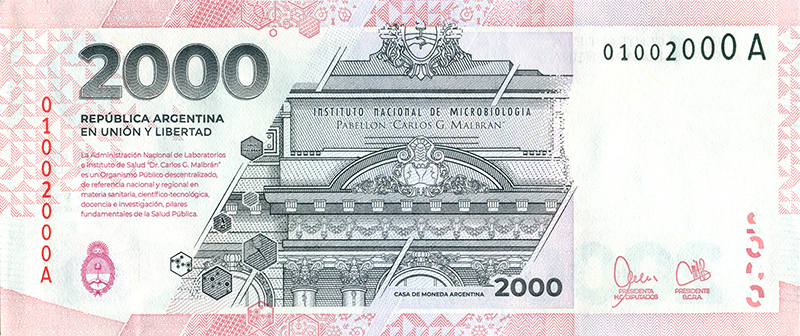 BCRA billete de 2000