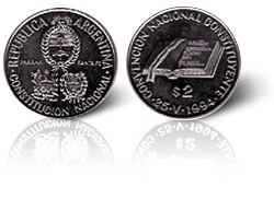 BCRA - Moneda Conmemorativa 40 años de Democracia