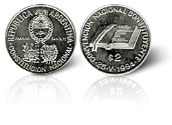 BCRA - Moneda Conmemorativa 40 años de Democracia