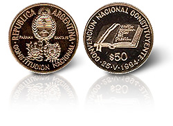 BCRA - Moneda Conmemorativa 40 años de Democracia