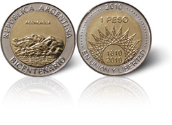 moneda 1 peso biceacon 09 2010 pd