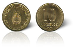 moneda 10 centavos 03 2007 electro