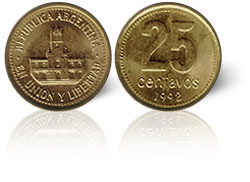 moneda 25 centavos 04 1992 dr