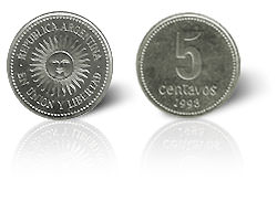 moneda 5 centavos 02 1998 pl