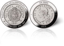 BCRA - Moneda Conmemorativa 40 años de Democracia