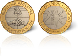 BCRA - Moneda Conmemorativa 40 años de Democracia