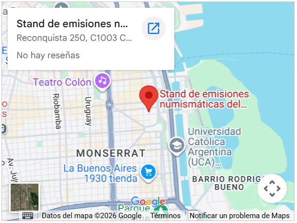 foto google maps stand numismatico